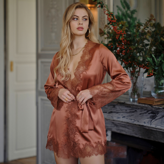 Luxury Silk Kimonos & Lace Robes | Designer Loungewear