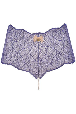 Bracli Sydney Daisy Pearl Panty in Blue - Naughty Knickers