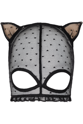 Atelier Amour Coup de Foudre Black Tulle Cat Mask