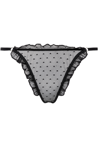 Atelier Amour Coup de Foudre Black Tulle Mini Thong