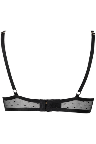 Atelier Amour Coup de Foudre Black Tulle Wired Triangle Bra