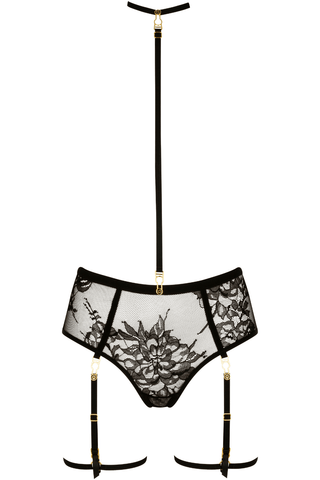 Atelier Amour Divine Promesse Open Harness Brief Black