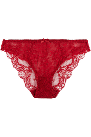 Aubade Red Lace Italian Brief Danse des Sens - Lace Knickers