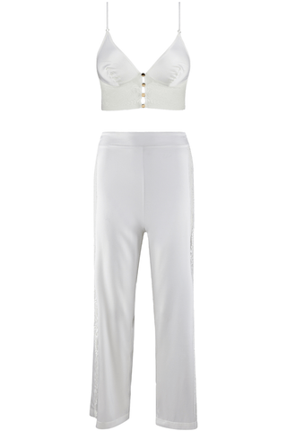 Aubade Midnight Whisper Triangle Bra & Trousers Opale