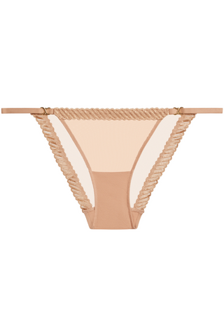 Aubade Sheer Emotion Sand Mini Coeur Brief | Sheer Knickers