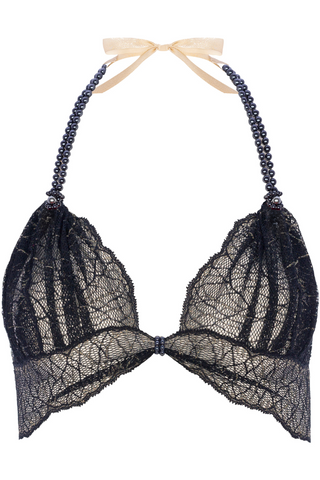 Bracli Daisy Sydney Dark Pearl Bra Black - Black Lace Lingerie