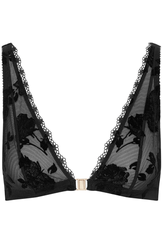 Cadolle Clips Flocked Mesh Bralette - Naughty Knickers