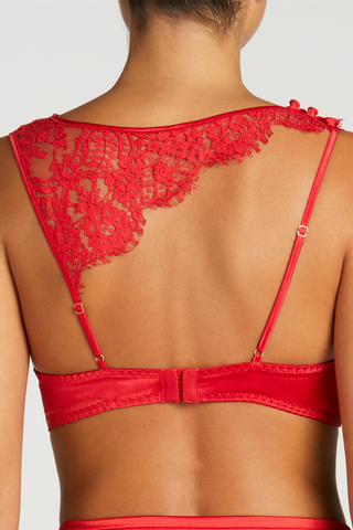 Coco de Mer Marella Quarter Cup Bra Red