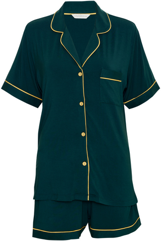 Cyberjammies Gabrielle Revere Jersey Shorty Set Green