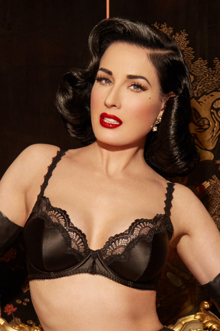 Dita Von Teese Starlift Balconette Bra Black