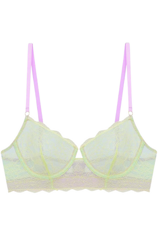 Dora Larsen Devon Lace Underwire Bra Lime