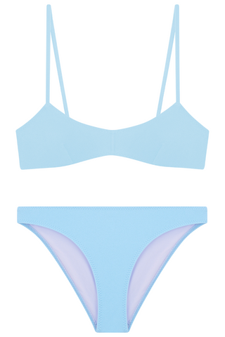 Dora Larsen Phoebe Bikini Wireless Top & Low Rise Bottom Blue