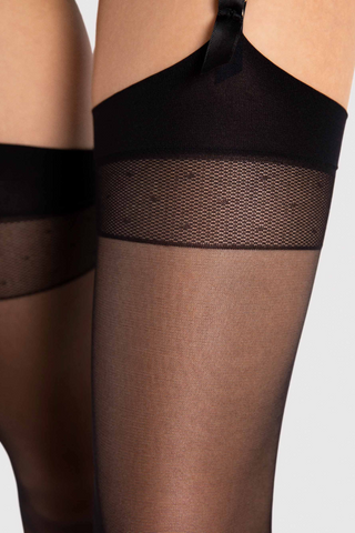 FiORE Sensual Diva Black Sheer Stockings 20 Denier