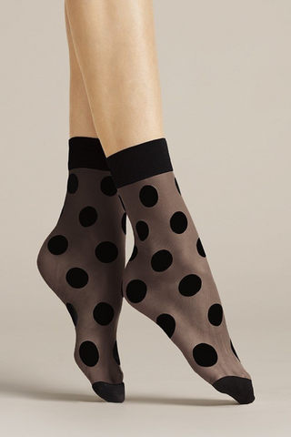 FiORE Black Patterned Socks 20 Denier | Patterned Socks
