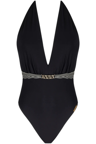 Black Halterneck Swimsuit Lise Charmel Horizon Boreal