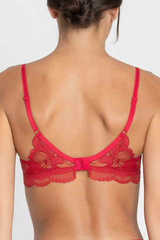 Lise Charmel Glamour Couture Women Red Wireless Bandeau Bra