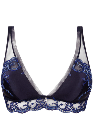 Lise Charmel Navy Wireless Triangle Bra Splendeur Soie