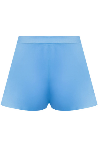 Lise Charmel Blue Silk Short Sublime En Dentelle - Silk Nightwear
