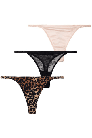 Love Stories Roomservice Trio Pack Thongs Mulicolour