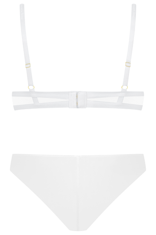 Maison Close Corps à Corps Open Bra & Brief White