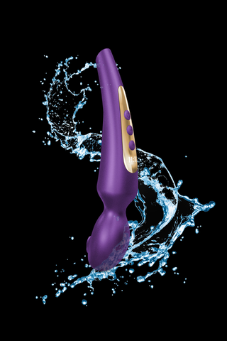Maison Close 11:11 Silicone Clitoral Stimulating Wand Purple/Gold
