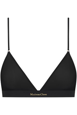 Maison Close Double Sens Triangle Bra Black