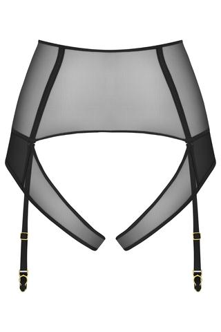 Maison Close L'Amoureuse Black Open High Waist Tanga
