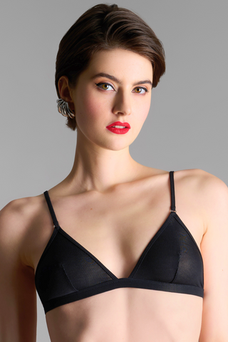 Maison Close La Femme Amazone Triangle Bra Black