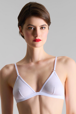 Maison Close La Femme Amazone Triangle Bra White