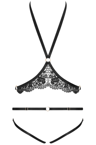 Maison Close Le Ravissant Harness & Naked Thong Black