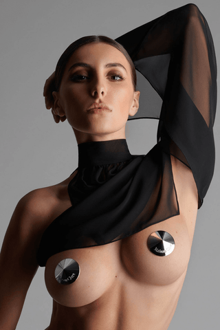 Maison Close Metal Pasties Silver