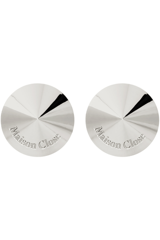 Maison Close Metal Pasties Silver