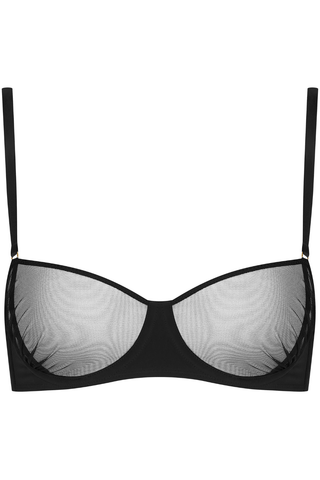 Maison Close Nuit Fauve Underwired Balconette Bra Black