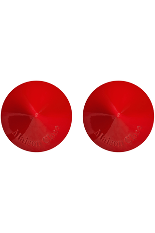 Maison Close Patent Leather Pasties Glossy Red