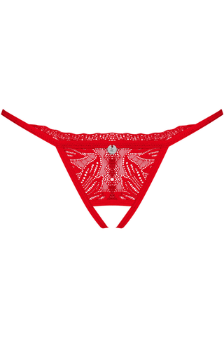 Obsessive Chilisa Crotchless Mini Thong Red