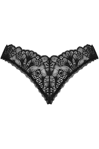 Obsessive Donna Dream Crotchless Thong Black