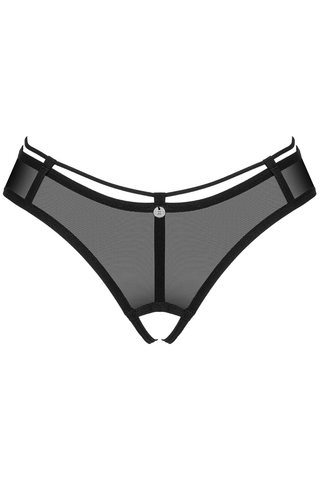 Obsessive Roxelia Crotchless Thong Black