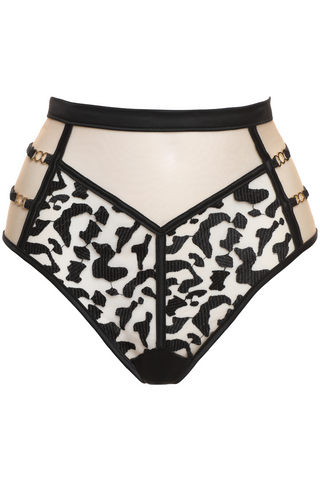 Prelude Black High Waist Brazilian Les Nuits Folles - Luxury Knickers