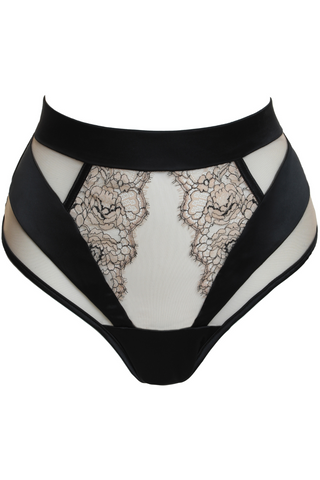 Prelude You Want It Darker High Waist Brazilian Brief Black
