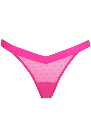 Sarda Rincon Pink MIni Thong - Sheer Knickers