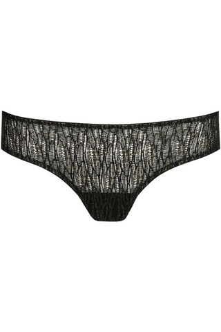 Sarda Tabei Thong Black & Gold - Luxury Knickers