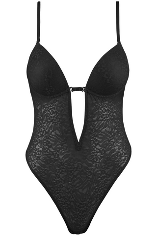 Sculpt by Aubade Black Multiway Thong Bodysuit - Sexy Shapewear