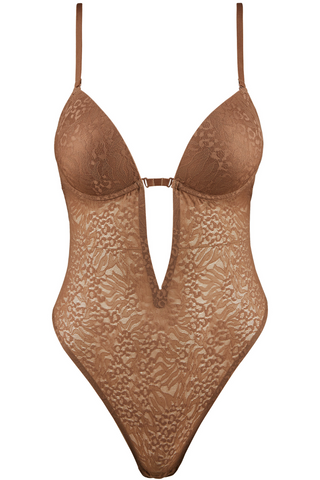 Sculpt by Aubade Cinnamon Multiway Thong Bodysuit - Sexy Shapewear