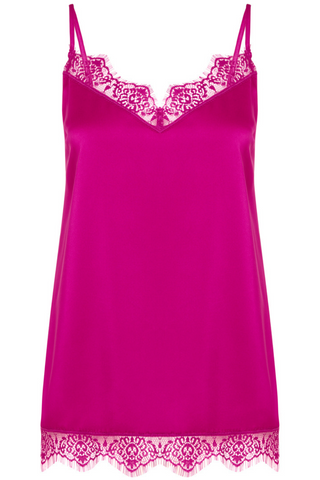 Simone Pérèle Pink Satin Secrets Camisole - Satin Nightwear