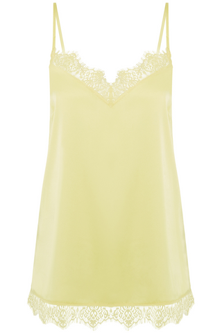 Simone Pérèle Yellow Satin Secrets Camisole - Satin Nightwear
