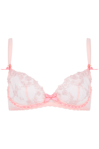 Agent Provocateur Adelie Plunge Underwired Bra Pink