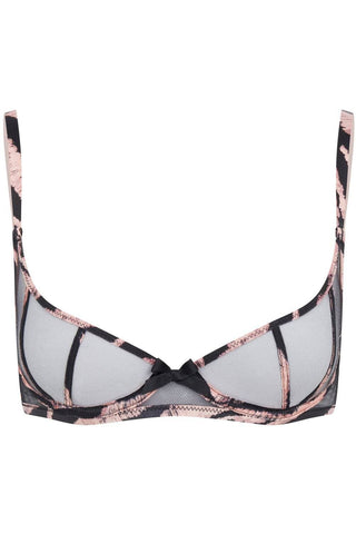 Agent Provocateur Ellise Demi Cup Bra Black/Pink