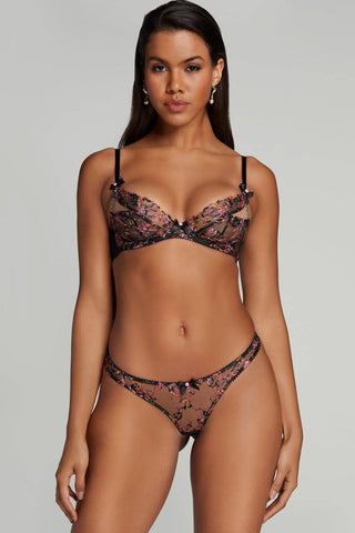 Agent Provocateur Leisha Plunge Underwire Bra Black/Multi