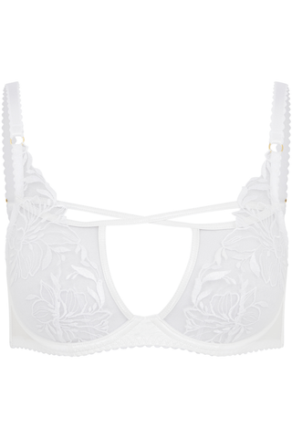 Agent Provocateur Ozella Plunge Underwired Bra White