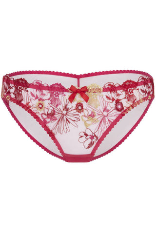 Agent Provocateur Zuri Brief Fuchsia/Red/Gold
